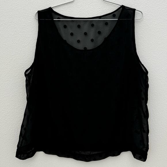 VTG American Apparel sheer polkadot shirt - Picture 3 of 3